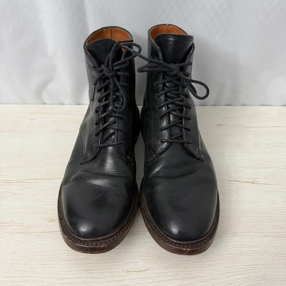 Frye Boots Mens Size 8 D Jones Black Leather Lace Up Made in Mexico
